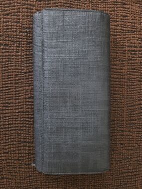 Fendi Black Monogram Coated Canvas Long Wallet